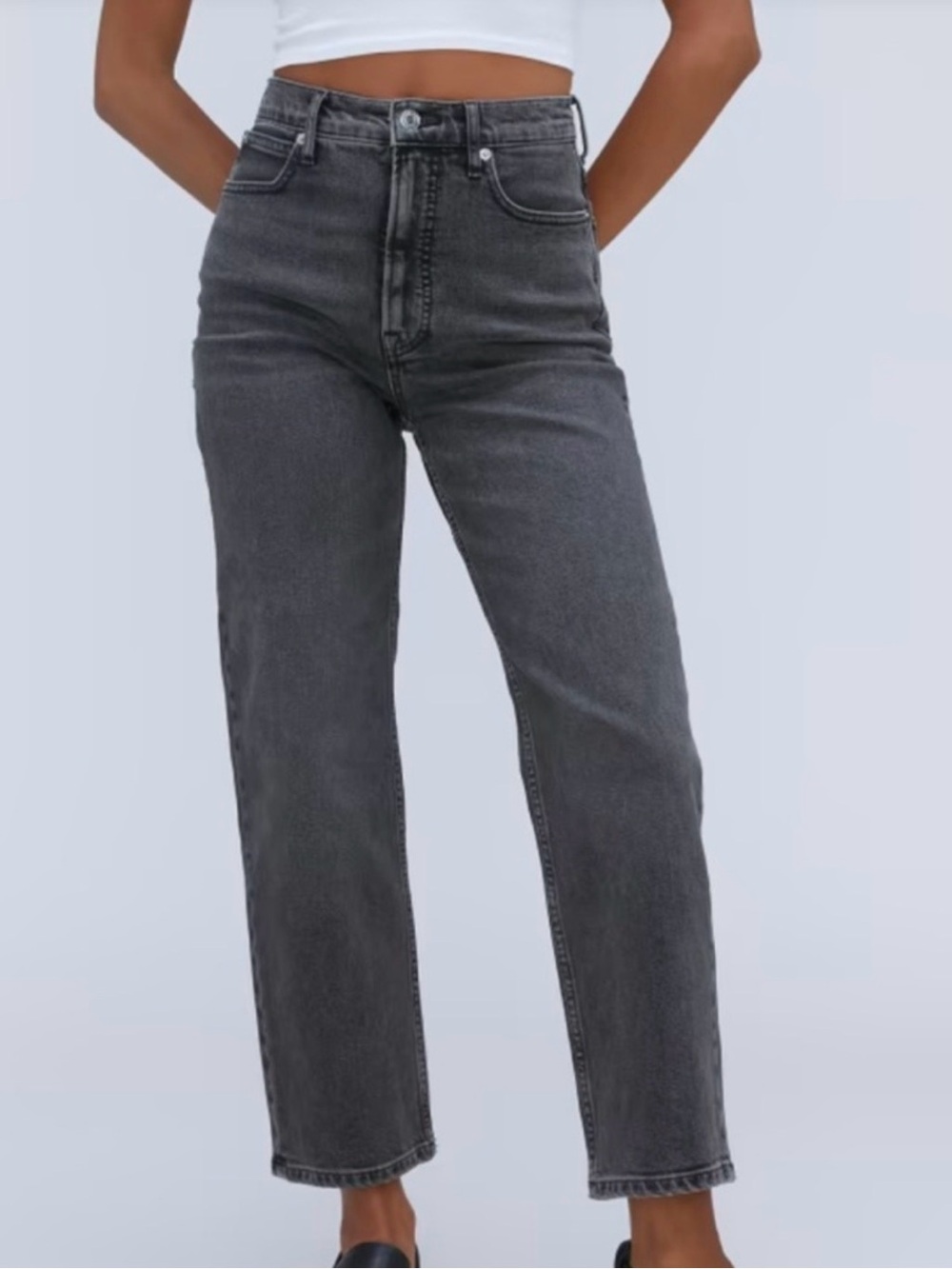 Everlane The Way High Jean Washed Black size 26